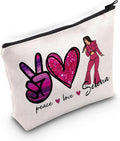 BLUPARK Song Makeup Bag Singer Fan Gift Music Inspired Cosmetic Bag (Peace Love Se)