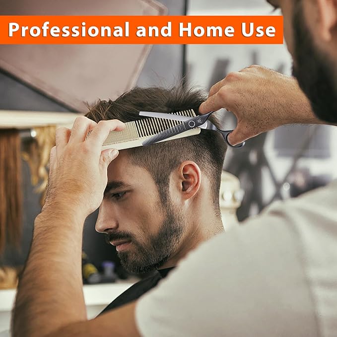 Sirabe HIGH-END Professional Hair Thinning Shears Barber Hair Cutting Texturizing Teeth Scissors with Case, Ultra 440C Sharp Blades for Salon Home Hairdressing