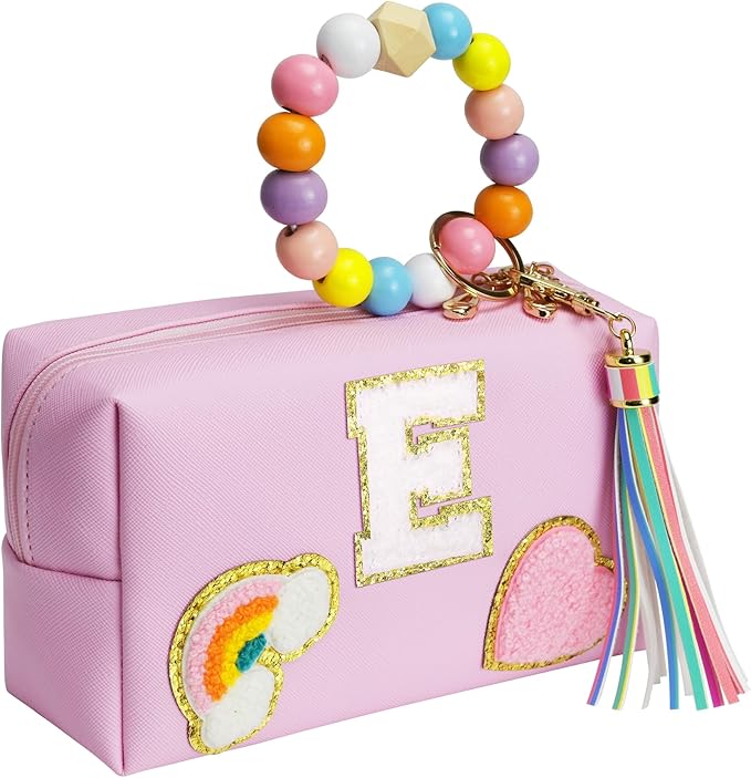 Elilier Preteen Kids Skin Care Bag for Girls Ages 8-12 Pink Large E