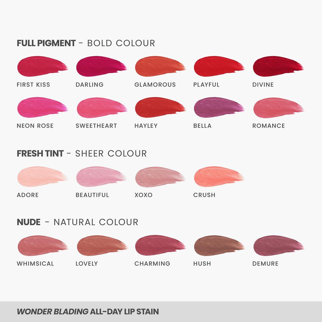 Wonderskin Lip Stain Kit – Long Lasting, Waterproof, Lip Tint Peel Off