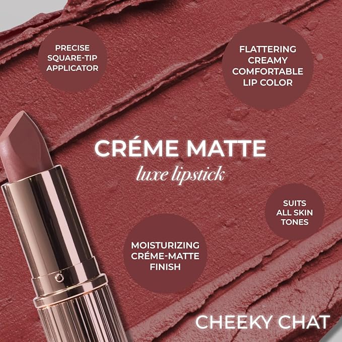 MCoBeauty Creme Matte Luxe Lipstick - Cheeky Chat - Creamy Matte Lipstick