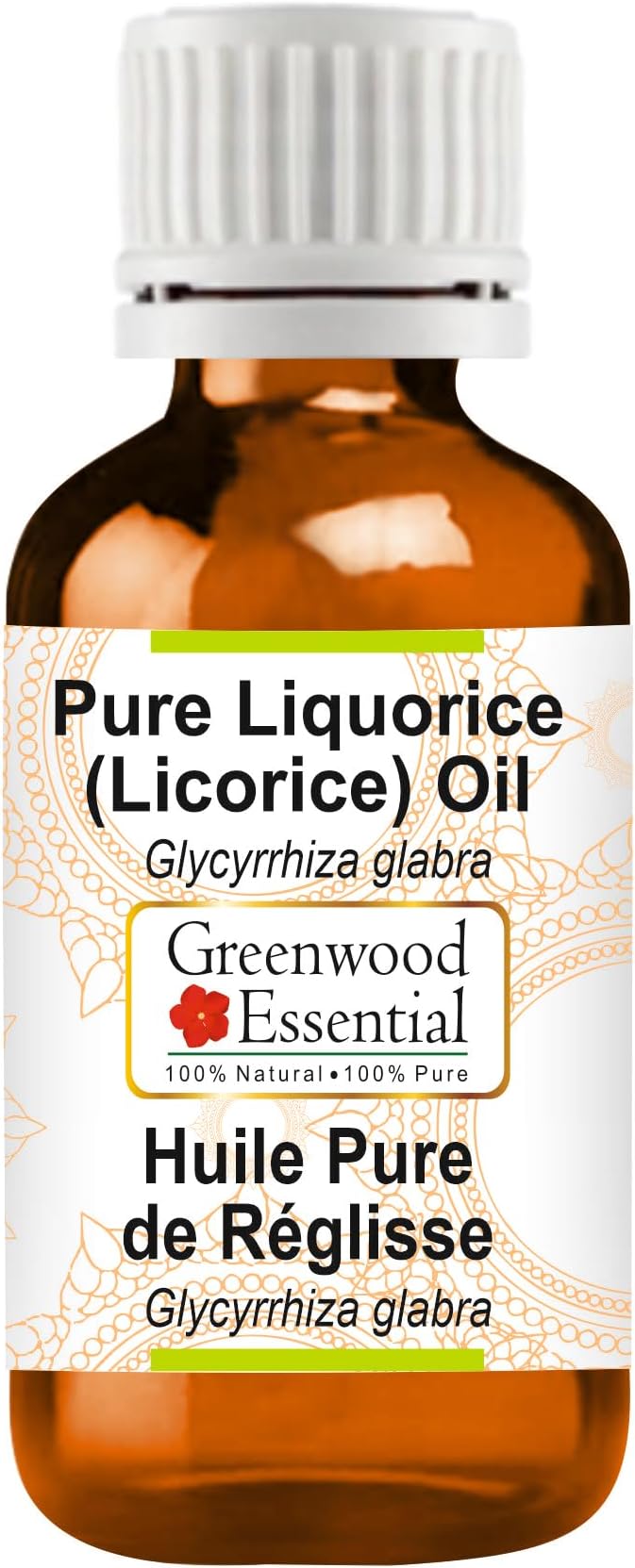 Greenwood Essential Liquorice (Licorice) Oil (Glycyrrhiza glabra) | Infused | Pure | Non-Sticky | Lightweight | For Skin Blends | Botanical Extract | Men & Women | 100ml (3.38 oz)