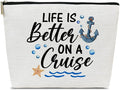 Ythuil Cruise Makeup Bag, Life Is Better On A Cruise, Makeup Travel Bag
