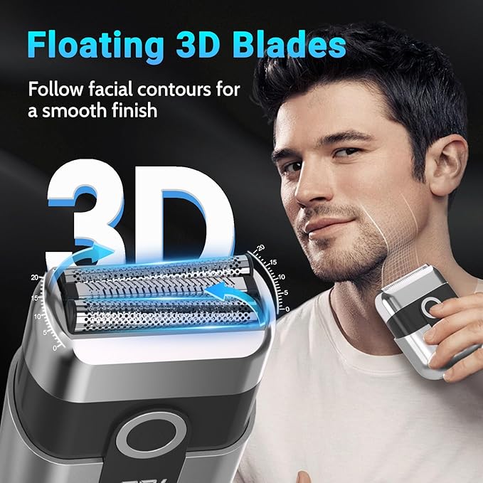 LYRSLF Foil Shavers for Men, Mini Electric Razor for Face