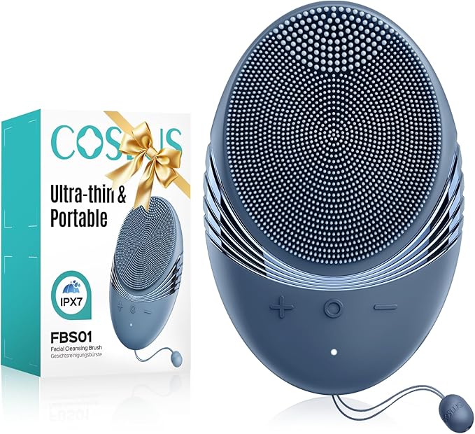 COSLUS FBS01 Facial Cleansing Brush Face Scrubber, Compact for Travel