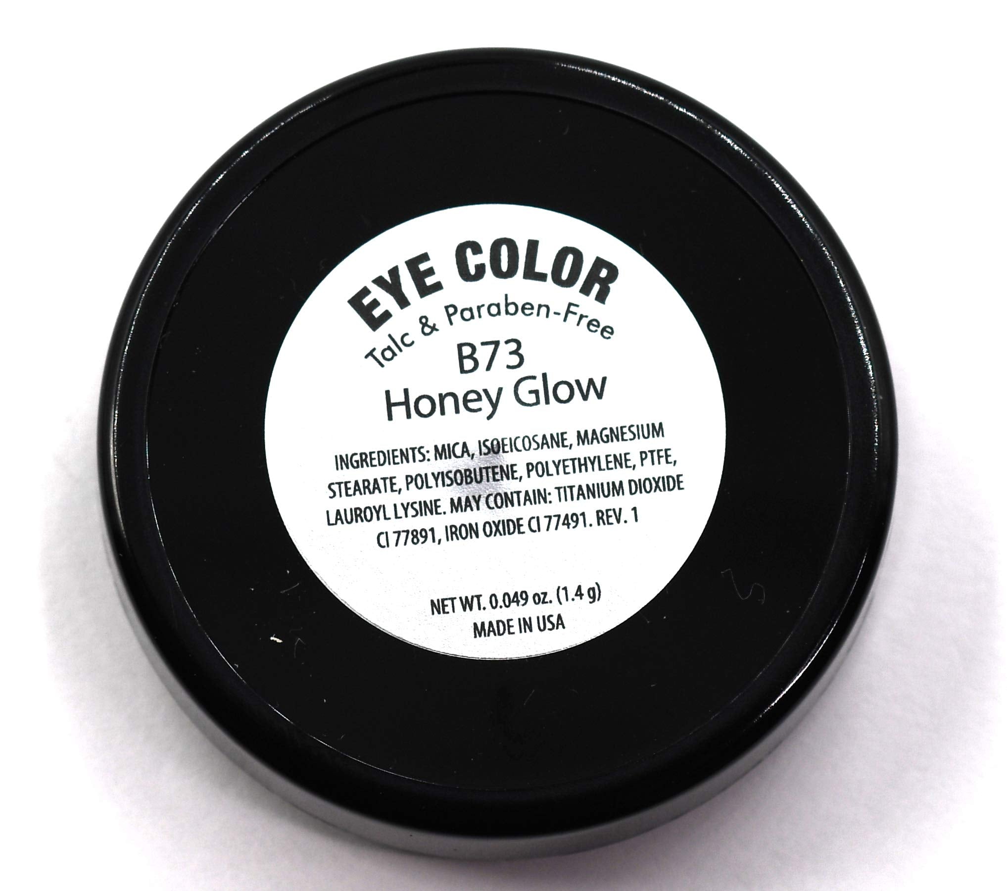 Pure Ziva Honey Glow Gold Naked Off White Nude Shimmering Shimmer Pressed Powder Single Vegan Eyeshadow; Talc, Paraben & Cruelty Free