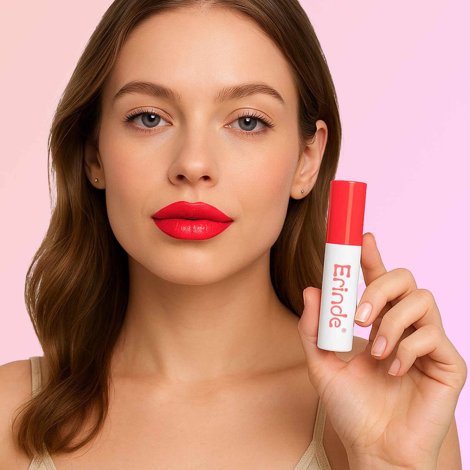 Erinde Lips Staining Lip Oil, Glossy Lip Stain, Long-Lasting Lightweight Lip Staining Oil, Moisturizing Plumping Hydrating Glossy Lip Tint, Vegan & Cruelty-Free, 09