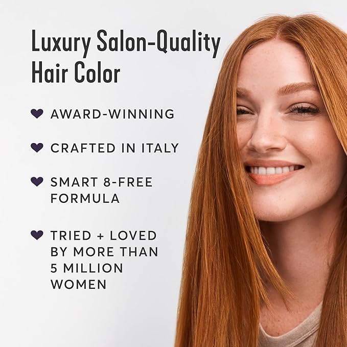 Madison Reed Radiant Hair Color Kit, Permanent Hair Dye, 100% Gray Coverage, Ammonia-Free, Trieste Red 5NRM Dark Mahogany red, Pack of 1
