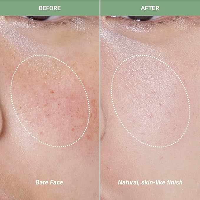 Meebak Cica Redness Solution Lite – Green Color Correcting CC Cream for Redness Relief w/ Niacinamide & Centella Asiatica, Korean Tone Up Cream, Tinted Moisturizer for Sensitive, Fair to Medium Skin