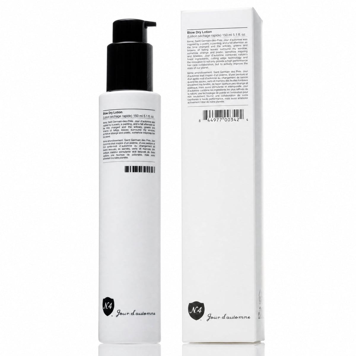 Number 4 Blow Dry Lotion. Hair Styling Cream with Thermal Protection, Reduces Blow Dry Time, Smooth Finish & Volume, Anti-Frizz, 5.1 oz