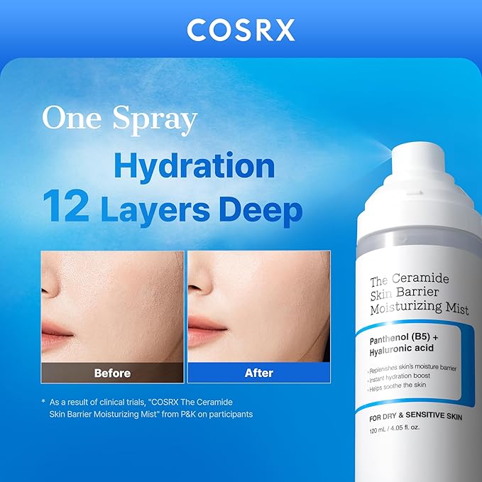 COSRX Barrier Cream Face Mist, Milky Toner for Face, 4.06 fl.oz