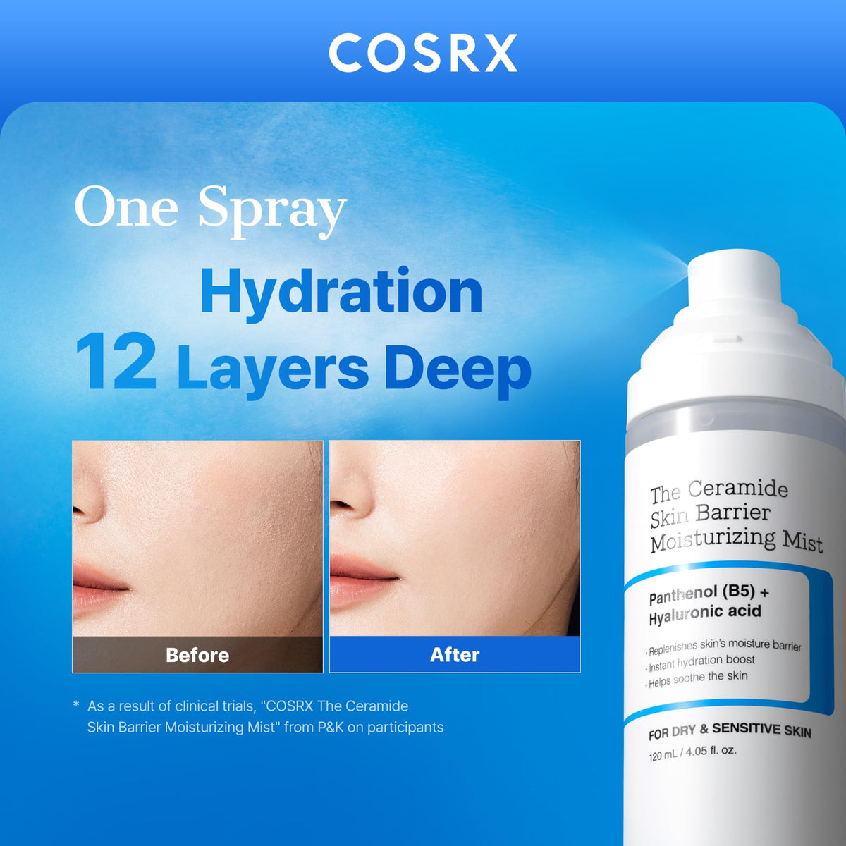 COSRX Barrier Cream Face Mist, Milky Toner for Face, 4.06 fl.oz
