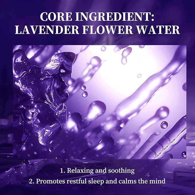 BEAUTNICE Lavender Restful Sleep Spray - Natural Chemical-Free Sleep Aid with Lavandula Angustifolia Flower Water | 50ml Calming Pillow Mist for Relaxation & Better Sleep