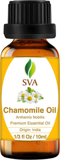 SVA Chamomile Essential Oil in Glass Bottle, 1/3 Fl Oz (10 ml)