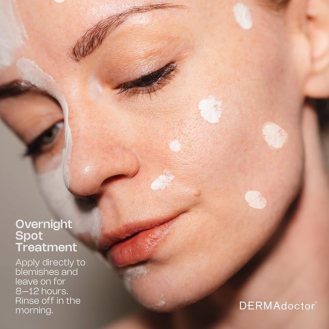 DERMAdoctor Ain’t Misbehavin’ 10% Sulfur Acne Mask, Oil-Absorbing Facial Treatment, 2.3 fl oz