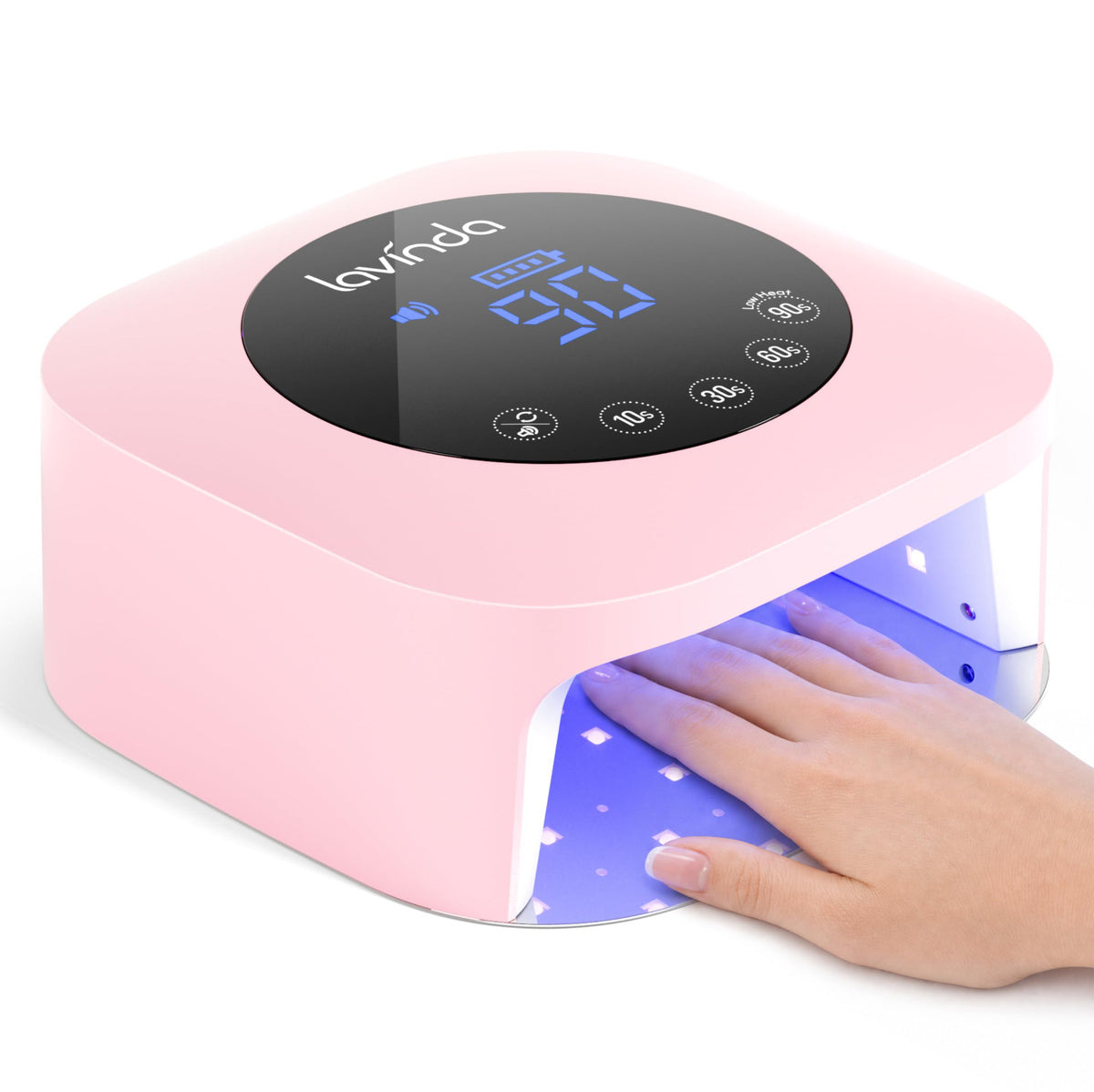 Lavinda UV Nail Lamp for Gel Polish, Professional UV Light Nail Dryer Black