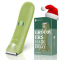 No-Nick Ball Trimmer for Men Ceramic Blade, Pubic Hair Trimmer, Green