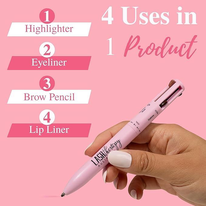 Lash Therapy 4in1 Makeup Pen, Lip Liner, Highlighter, Eyeliner, Brow Pencil