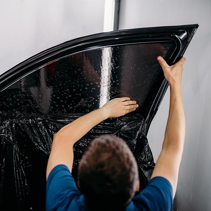 LuxeShade Professional Auto Window Tint Film Roll, 5% Premium Carbon Car Window Privacy Film, 36IN x 100FT- UV Protection, Scratch & Heat Resistant - Blackout Shade for Car Windows