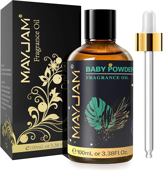 MAYJAM Baby Powder Fragrance Oil Essential Oils for Diffusers, 3.38FL.OZ