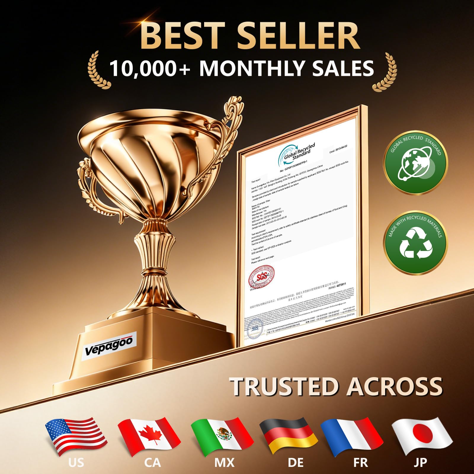 Vepagoo Ceramic Car Window Tint Film 20% VLT, 20" x100FT