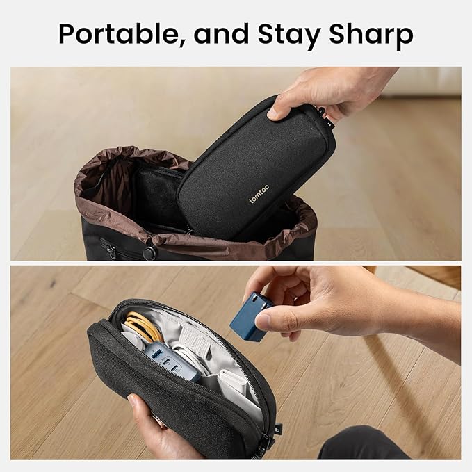 tomtoc Electronics Organizer Travel Case, Cable Organizer for Essentials