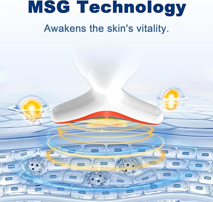 Facial and Neck Massager - SIQUER Red Light Therapy for Face Massage Relaxation