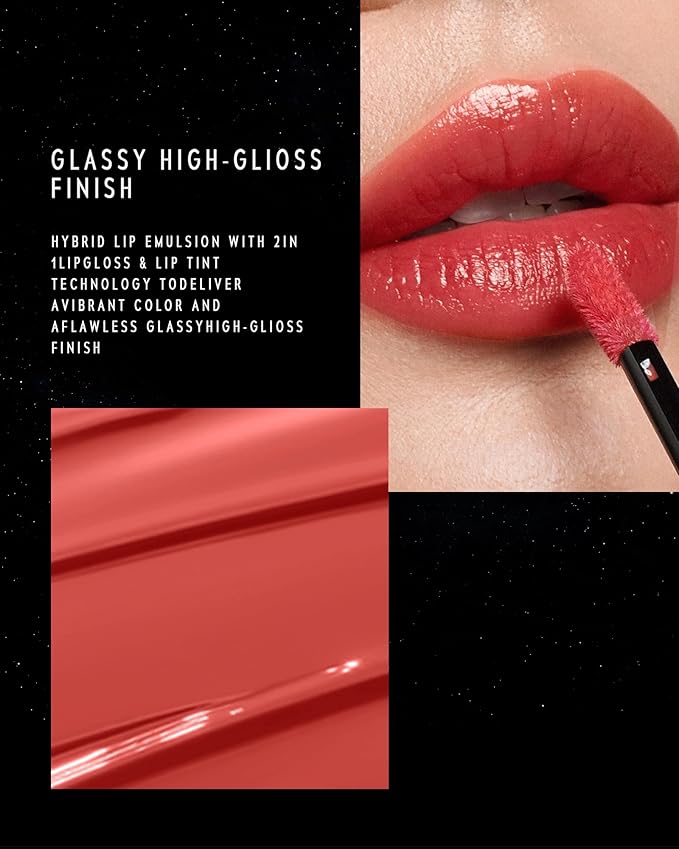 STELLAR DUST LIP STAIN-Long Lasting, Waterproof and Transferproof Lip Tint, Glossy Finish Lip Gloss, Lightweight Lipstick, High Coverage, Stocking Stuffers For Teen Girls (11 FUTURA)