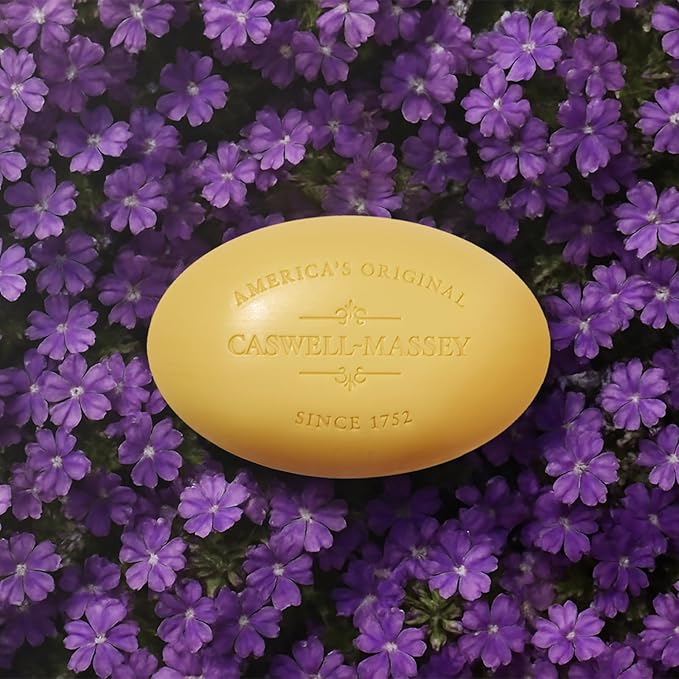 Caswell-Massey Triple Milled Centuries Verbena Bar Soap, Scented & Moisturizing Bath Soap For Men & Women, Made In The USA, 5.8 Oz