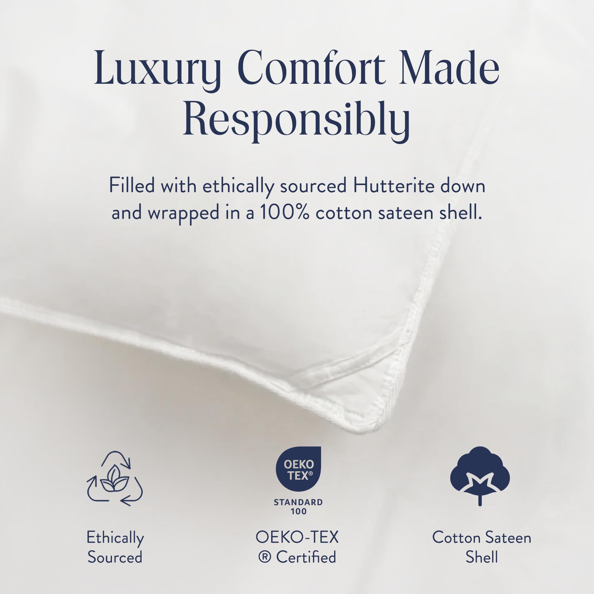 Brooklinen All Season Luxury Down Comforter, 100% Natural Canadian Duck Down Duvet Insert - 700 Fill Power, 100% Cotton Shell, Baffle Box Construction, King/Cali King Size Comforter