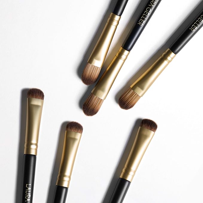 LAURA GELLER NEW YORK Cosmetic Professional Makeup Brushes - Cruelty-Free - 14 Dual-Ended Eyeshadow Brush
