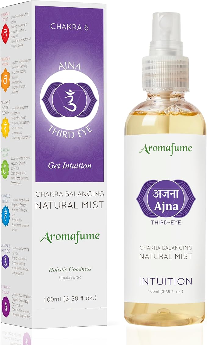 Chamomile & Juniper Berry Chakra Air Freshener Spray 100ml by Aromafume