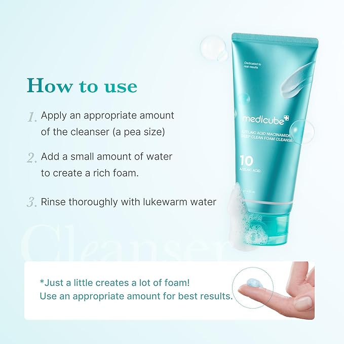 medicube Facial Cleanser Azelaic Acid Whip Cleanser