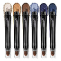 LUXAZA PRO 6 PCS Makeup Sticks Cream Blendable Contour Blush Highlight Full Face Makeup, Cool Blue Shimmer Matte Eye Shadow Vegan Multi-use Stick with Brush Waterproof Long Lasting Party Smokey Eyes