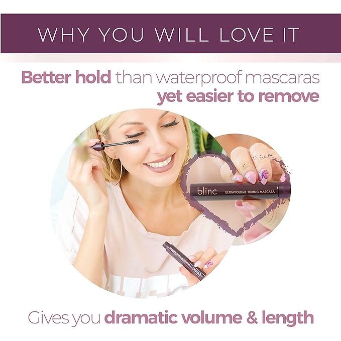 blinc UltraVolume Tubing Mascara, Volumizing & Lengthening, Black
