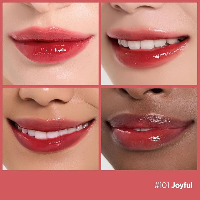 Laka Fruity Glam Lip Tint Mini Duo #122 Rosy Rose, #101 Joyful