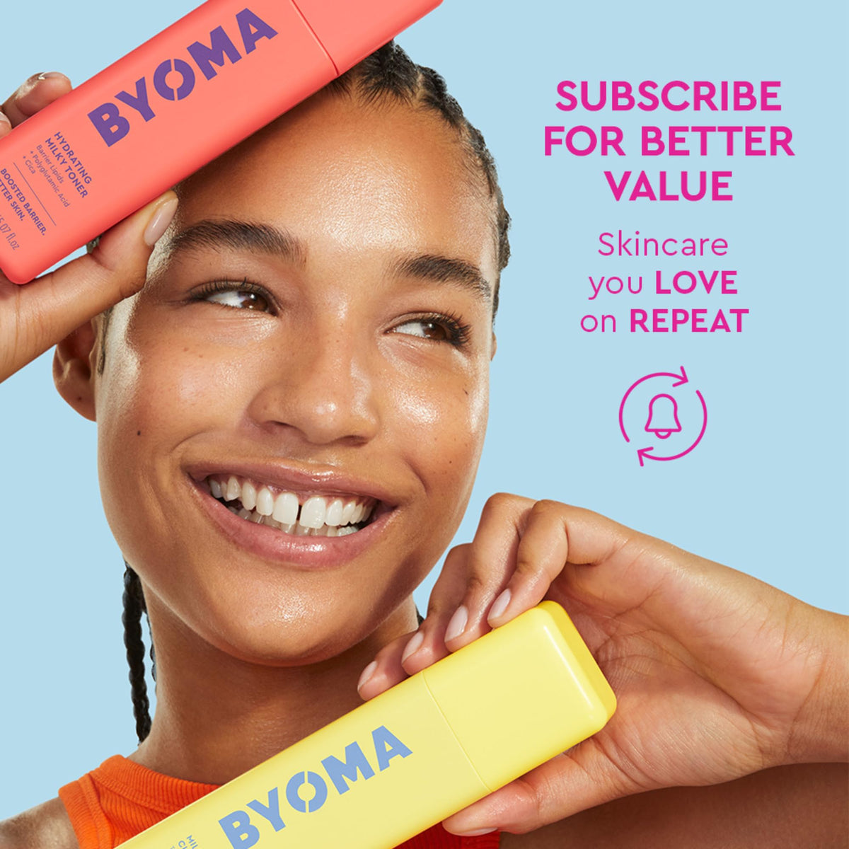 BYOMA Moisturizer - Moisturizing Gel Cream for Daily Use, Lightweight