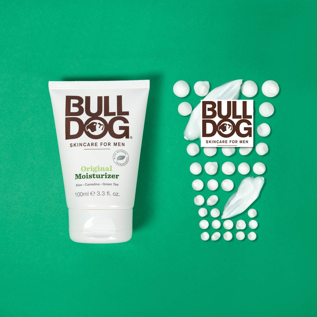 BULLDOG Mens Skincare and Grooming Face Moisturizer Original, 3.3 Fluid Ounce