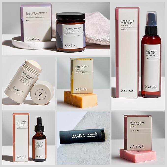 Birthday Gifts for Women, Luxury Spa Gift Basket for Her, Birthday Spa Gift Basket for Mom Wife Best Friend Sister, Girlfriend, Made in USA by ZAAINA