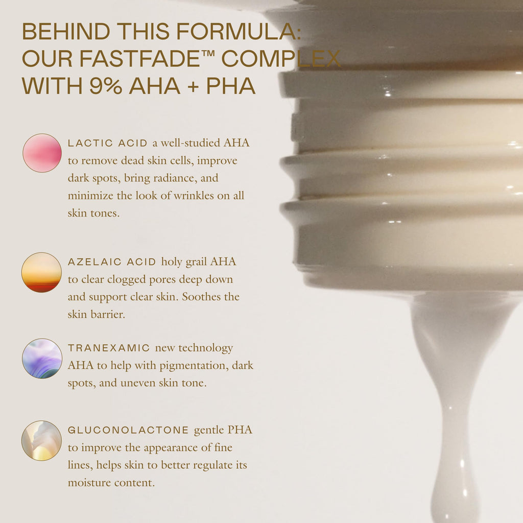EADEM Milky Rice Exfoliating Toner, AHA & PHA Face Exfoliant Pore Minimizer