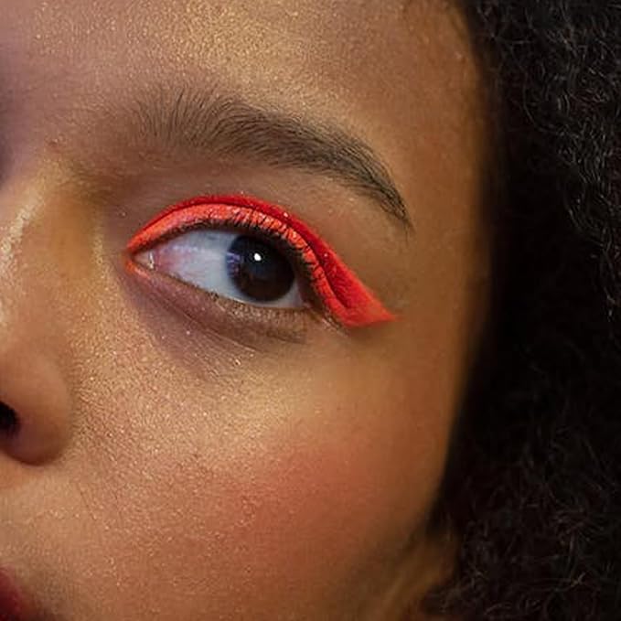YES.EYE DO Liquid Eyeliner, Ultra Fine Orange Eyeliner, Long Lasting Colorful Eye Liner Pen with Felt Tip, High Pigment,Water Removable, Party Makeup Body Art Use (Tangerine Burst)