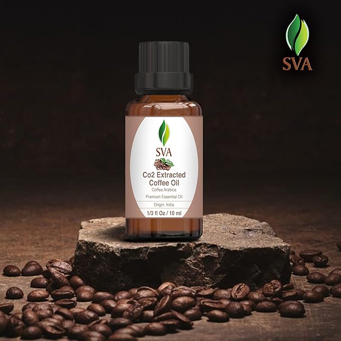 SVA Coffee Essential Oil in Glass Bottle, 1/3 Fl Oz (10 ml)