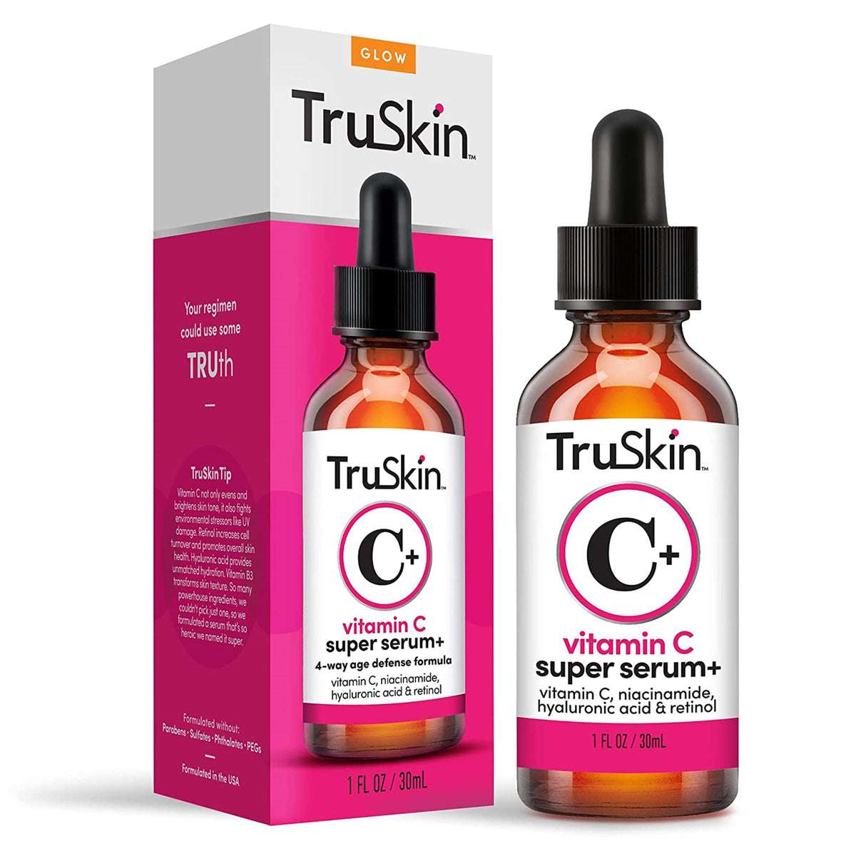 TruSkin Vitamin C Super Serum for Face, 5 Skin Benefits, 1 fl oz