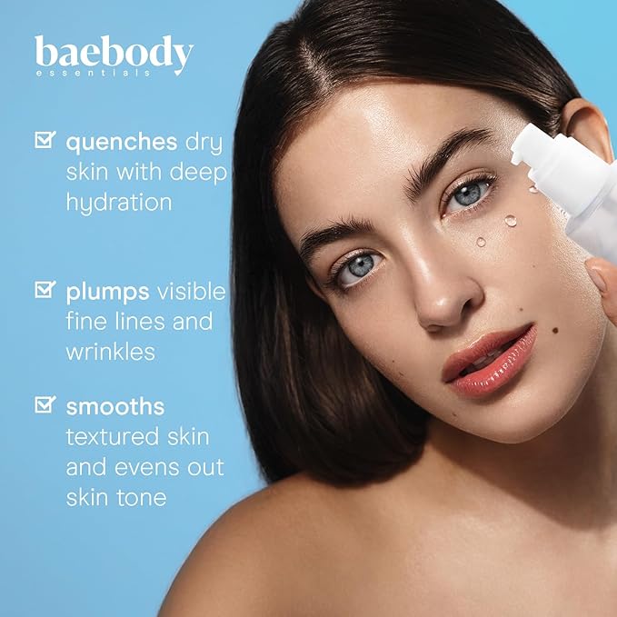 Baebody Snail Mucin Serum Moisturizer with Collagen, 3.38 fl oz