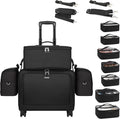 TANTO Rolling Makeup Train Case, 4 in 1 Cosmetology Case on Wheels