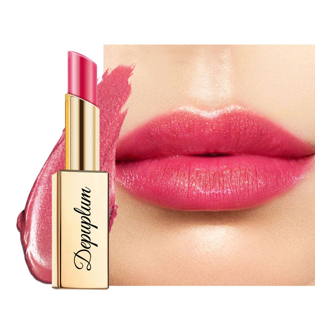 Depuplum Pink Lipstick for Women Moisture Lip Gloss Tinted Lip Balm