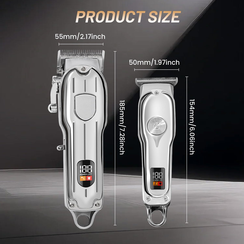 Mensure Hair Clippers for Men, Home Haircut Kit with Scissors, Comb & Guide Combs, Cordless Hair Trimmer Set for Family Use