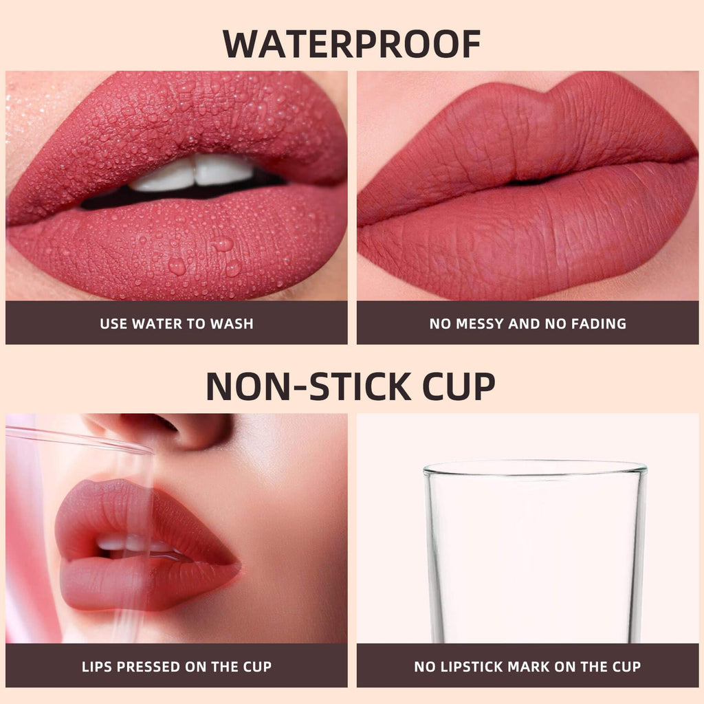 ilembane Rosy Pink Matte Liquid Lipstick, Long Lasting Vegan - Fresh Petal