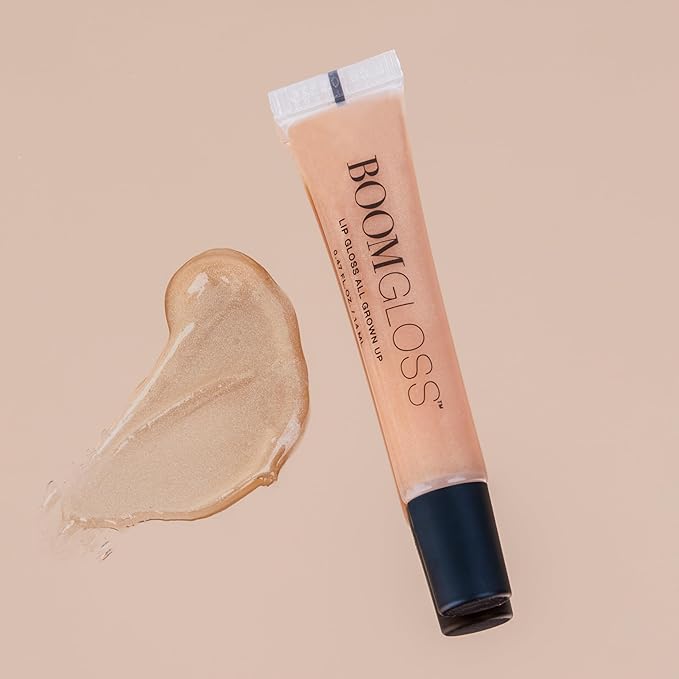Boom Gloss™ Non-Sticky Hydrating Lipgloss, Peach Nude Tint