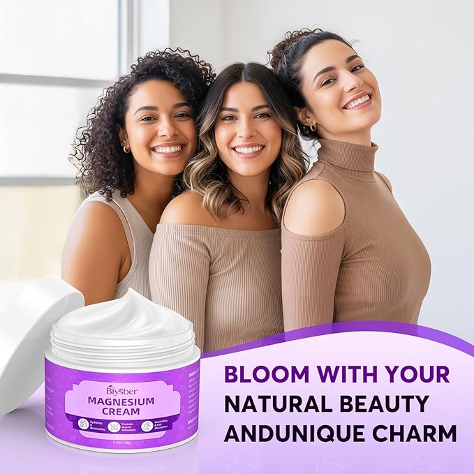 Natural Magnesium Body Butter for Leg Cramps/Feet/Arms/Muscle Relaxation